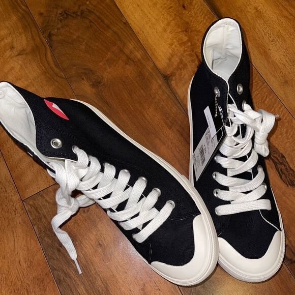 AirWalk Hightop shoes black/white size 9 -new - Picture 11 of 14